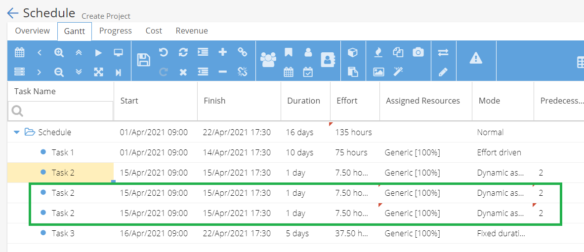 How to copy a Task – Hydra Support